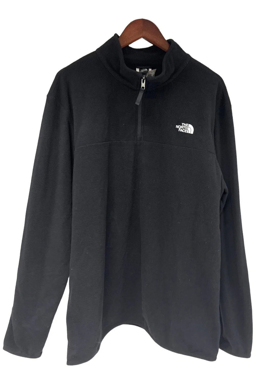The North Face Men's Anchor 1/4 Zip Pullover Sweater TNF Black
